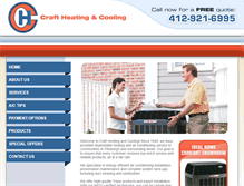 Tablet Screenshot of craftheating.com